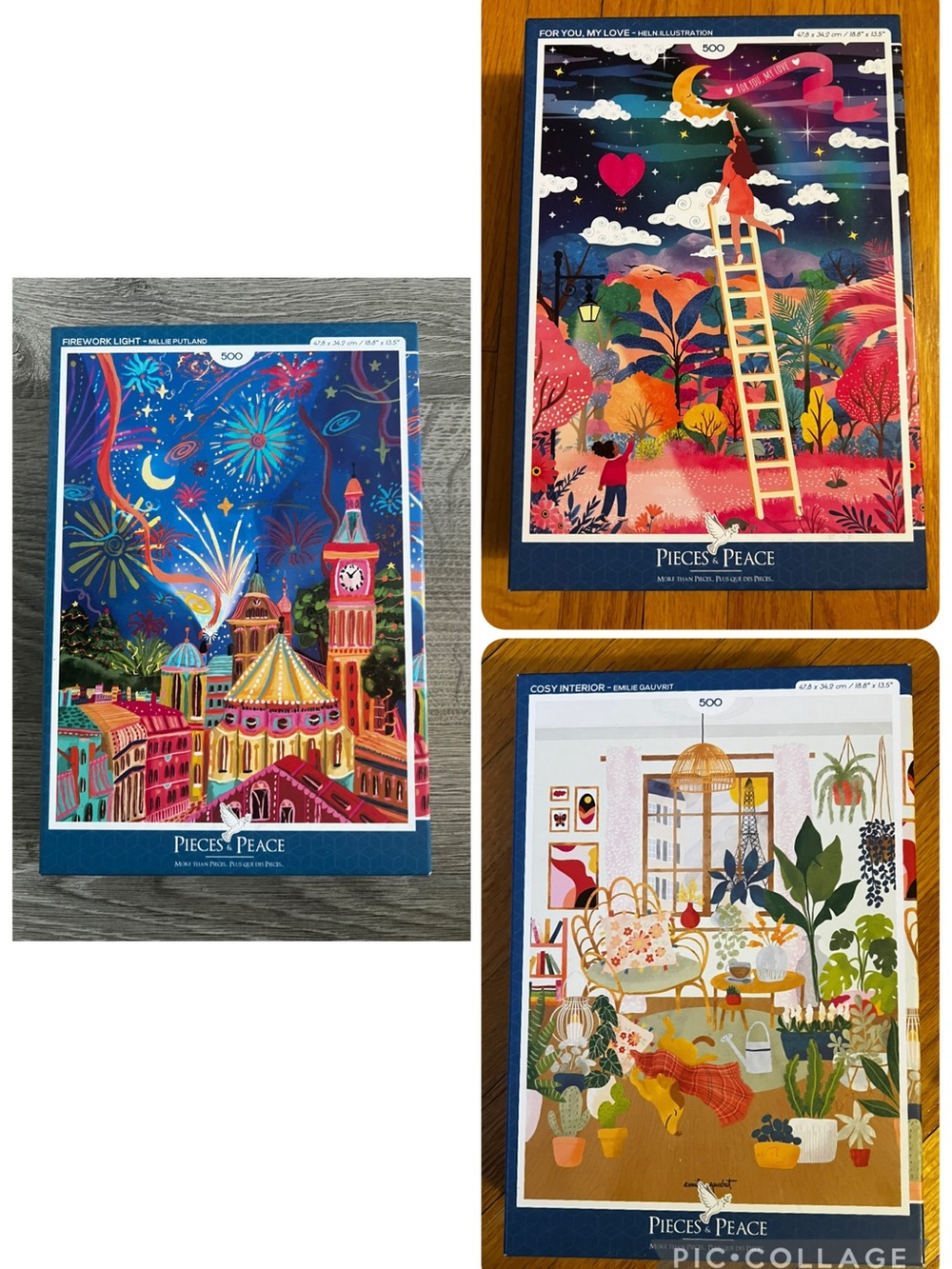 Pieces & Peace - bundle of 3 puzzles
